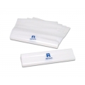 Sacchetto per rifiuti sanitari, colore bianco, stampa R Rifiuti chiusura minigrip cm 35 x 25 